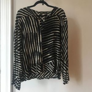 VINTAGE contrast dyed blouse